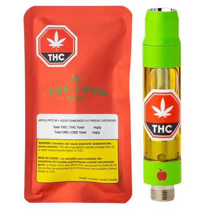 The Loud Plug 1 g Apple Frttr Liquid Diamonds Vape Cartridge Vapes