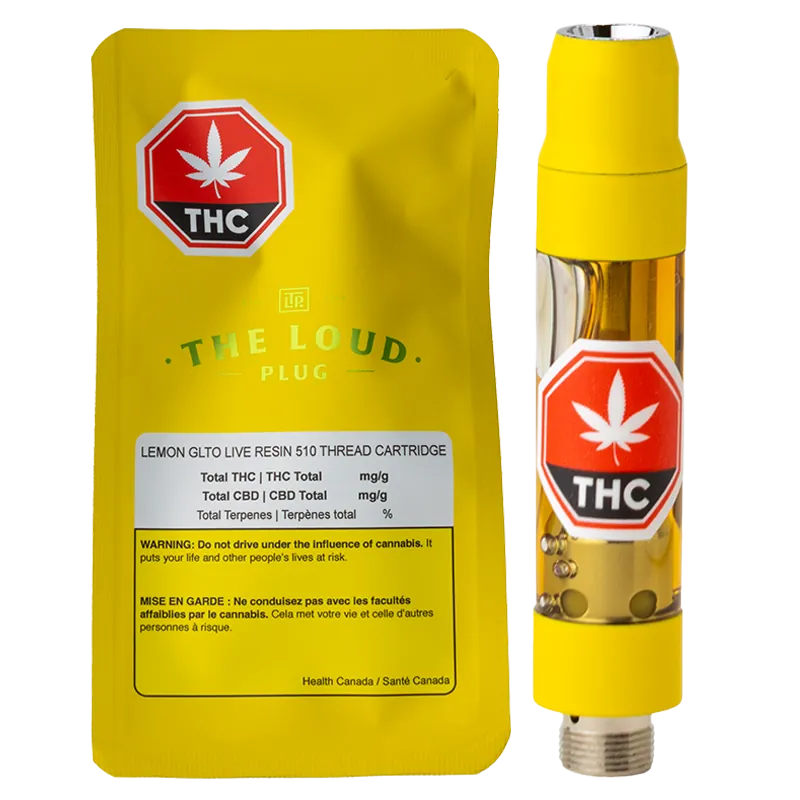 The Loud Plug 1 g Lemon GLTO Vape Cartridge Vapes