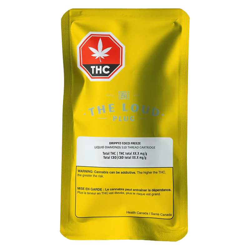 The Loud Plug 1 g Drippyz Coco Freeze Liquid Diamonds Disposable Vape Vapes