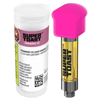 Super Toast 1 g Strawberry Liquid Diamonds Vape Cartridge Vapes