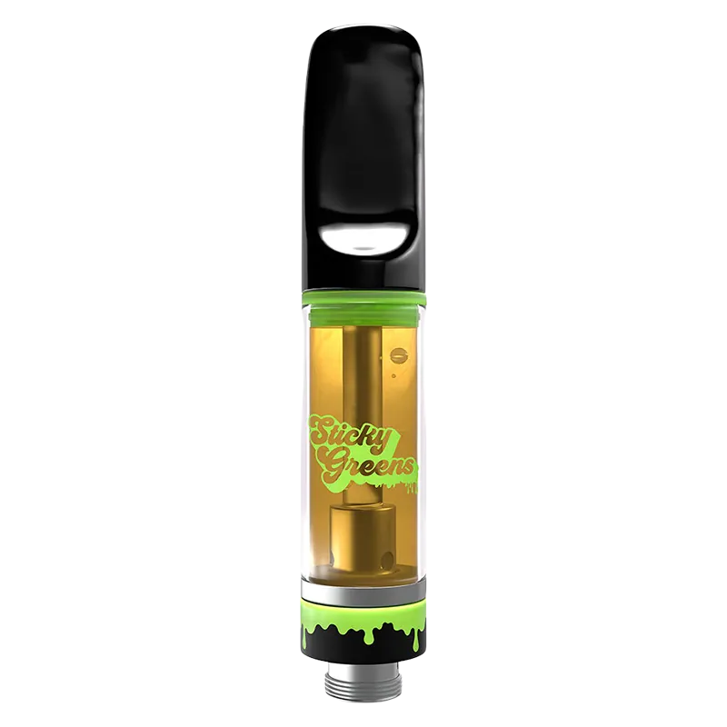 Sticky Greens 0.95 g Rocket Bomb OG Liquid Diamonds Vape Cartridge Vapes