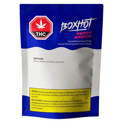 Boxhot 1 g Berry Baddie Liquid Diamond Charged Vape Cartridge Vapes