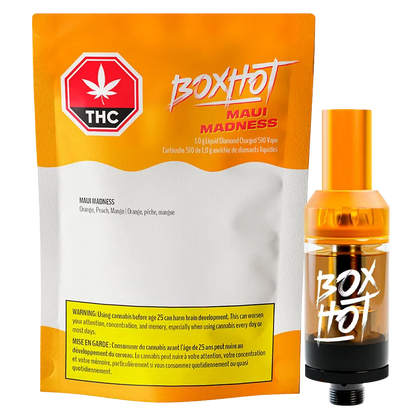 Boxhot 1 g Maui Madness Liquid Diamond Charged Vape Cartridge Vapes