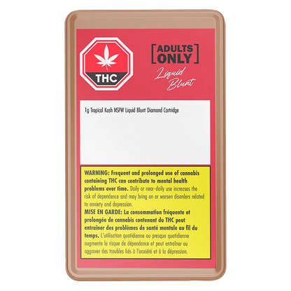 Adults Only 1 g Tropical Kush NSFW Liquid Diamond Vape Cartridge Vapes