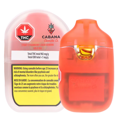 Sticky Strawberry Liquid Diamond Disposable Vape