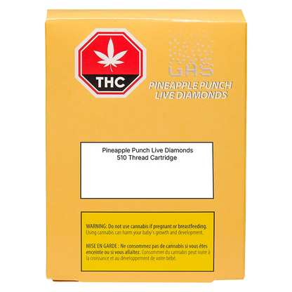 (GAS) 1 g Pineapple Punch Live Diamonds Disposable Vape Vapes