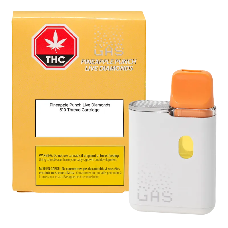 (GAS) 1 g Pineapple Punch Live Diamonds Disposable Vape Vapes