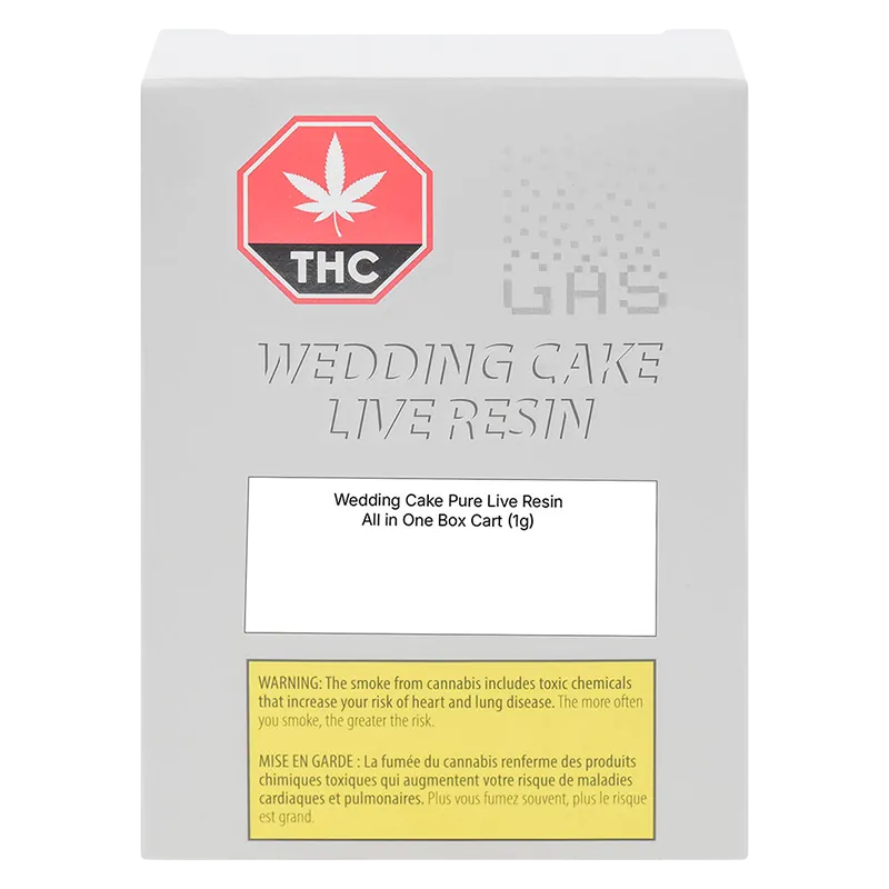 (GAS) 1 g Wedding Cake Pure Live Resin Disposable Vape Vapes