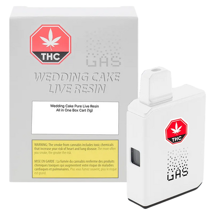 (GAS) 1 g Wedding Cake Pure Live Resin Disposable Vape Vapes