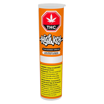 High Key 1 g Tangerine Dream Live Resin Liquid Diamond Disposable Vape Vapes