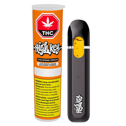 High Key 1 g Tangerine Dream Live Resin Liquid Diamond Disposable Vape Vapes