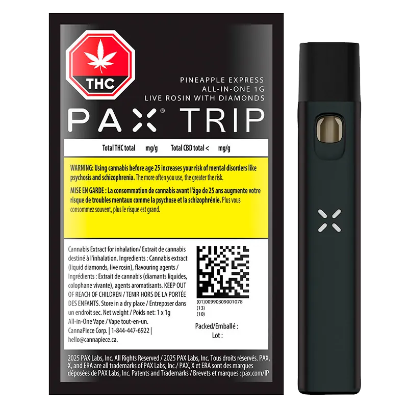 PAX 1 g Trip Pineapple Express Disposable Vape Vapes