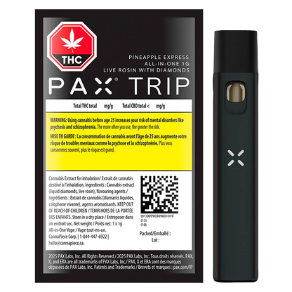 PAX 1 g Trip Pineapple Express Disposable Vape Vapes