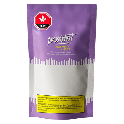BOXHOT 1 g Pineapple Purps Liquid Diamond Charged Disposable Vape Vapes