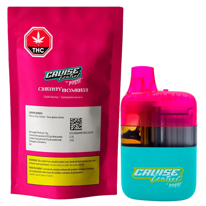 Cruise Control by BOXHOT 3 g Cherry Bomber THC + CBG + CBD Disposable Vape Vapes