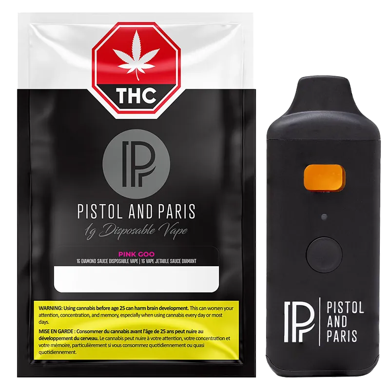 Pistol and Paris 1 g Pink Goo Diamond Sauce Disposable Vape Vapes