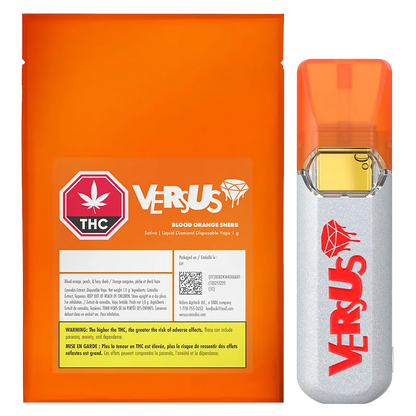 Versus 1 g Blood Orange Sherb Liquid Diamond Disposable Vape Vapes