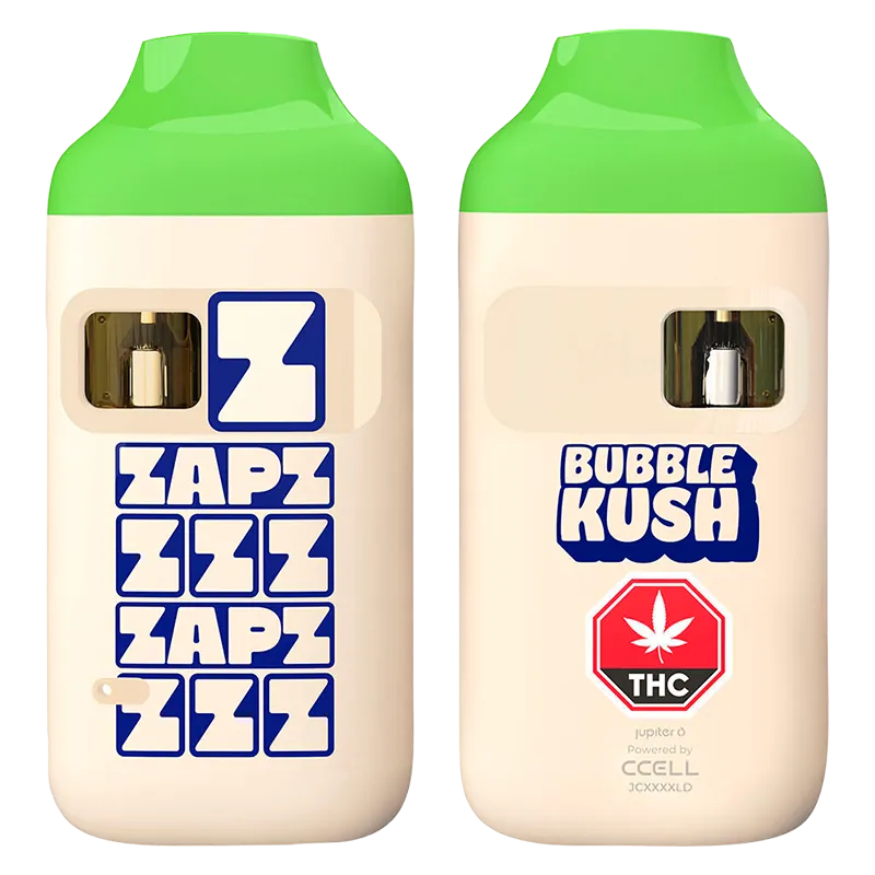 Bubble Kush 1 g Kiwi Sorbet ZAPZ Disposable Vape Vapes