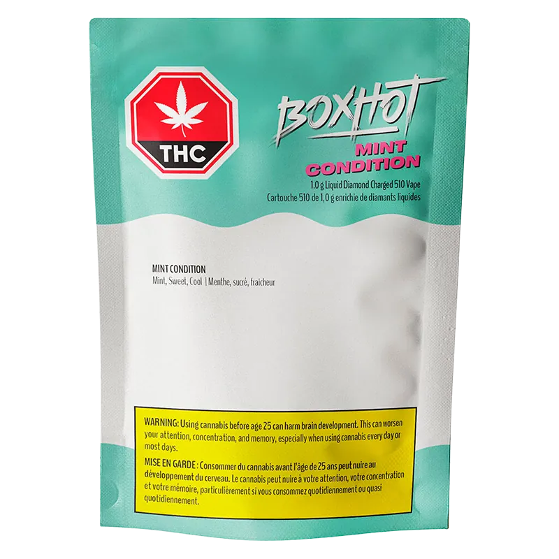 BOXHOT 1 g Mint Condition Liquid Diamond Vape Cartridge Vapes