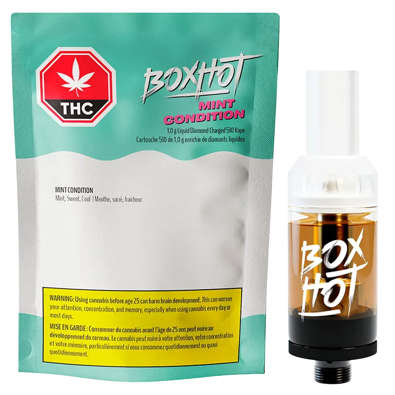 BOXHOT 1 g Mint Condition Liquid Diamond Vape Cartridge Vapes