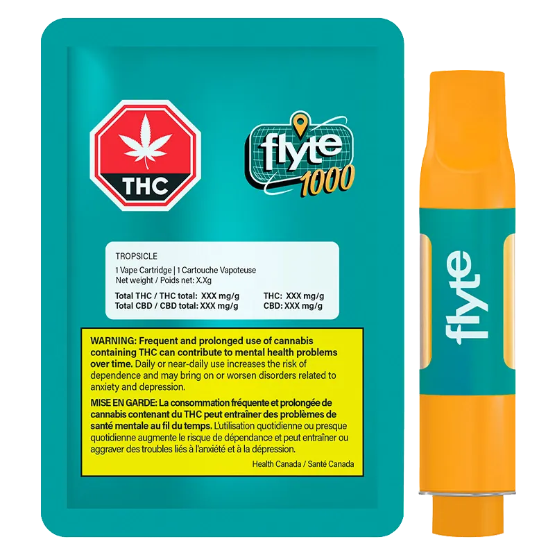 Flyte 1000 1.1 g Tropsicle Vape Cartridge Vapes