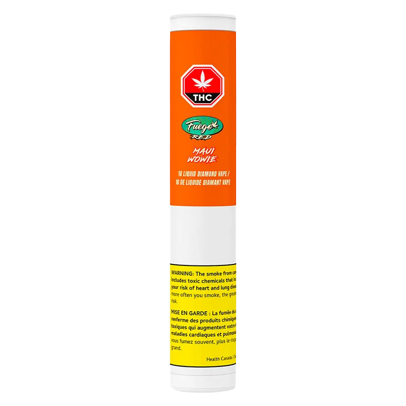 Fuego Red 1 g Maui Wowie Liquid Diamond Vape Cartridge Vapes