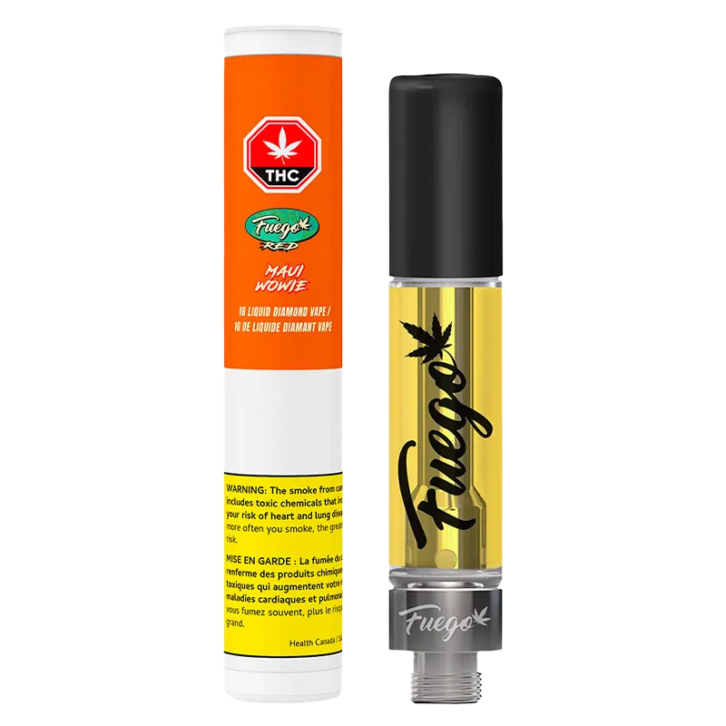 Fuego Red 1 g Maui Wowie Liquid Diamond Vape Cartridge Vapes