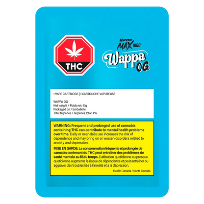 Hycycle MAX 1.1 g Wappa OG Vape Cartridge Vapes