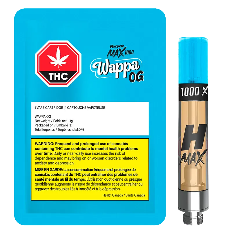 Hycycle MAX 1.1 g Wappa OG Vape Cartridge Vapes