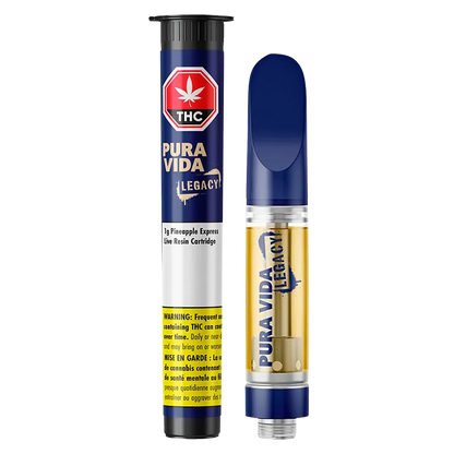Pura Vida 1 g Pineapple Express Live Resin Vape Cartridge Vapes