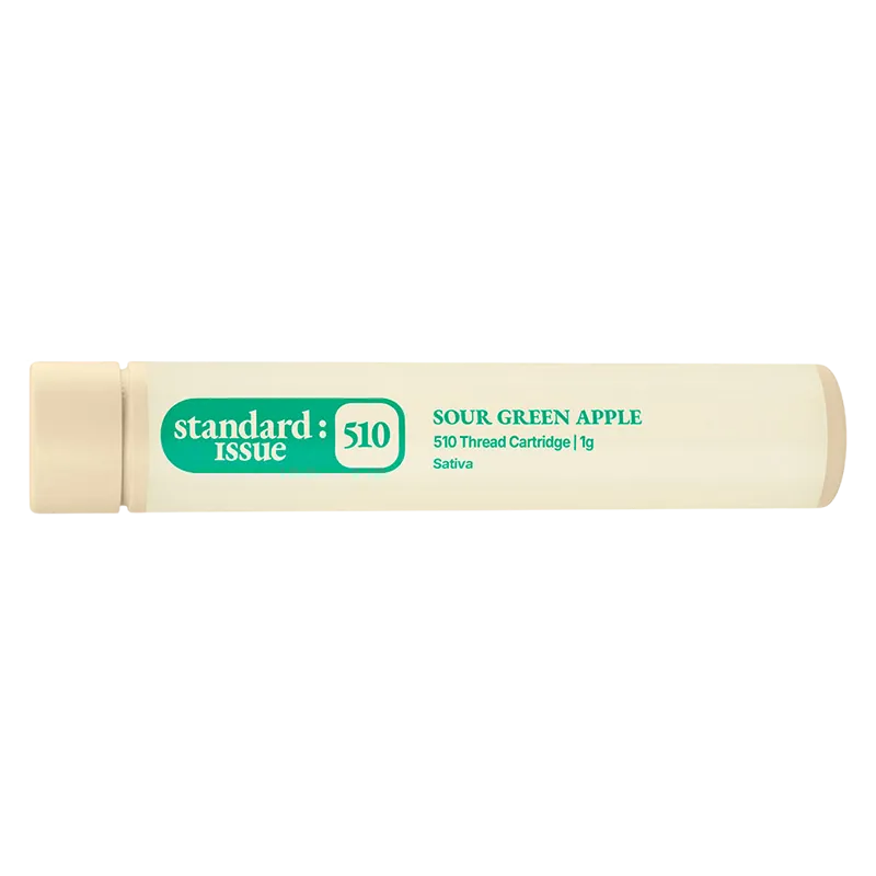 Standard Issue 1 g Sour Green Apple Vape Cartridge Vapes