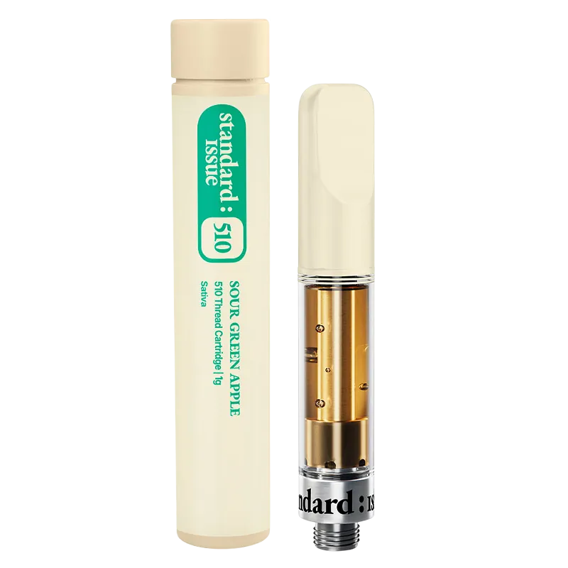 Standard Issue 1 g Sour Green Apple Vape Cartridge Vapes