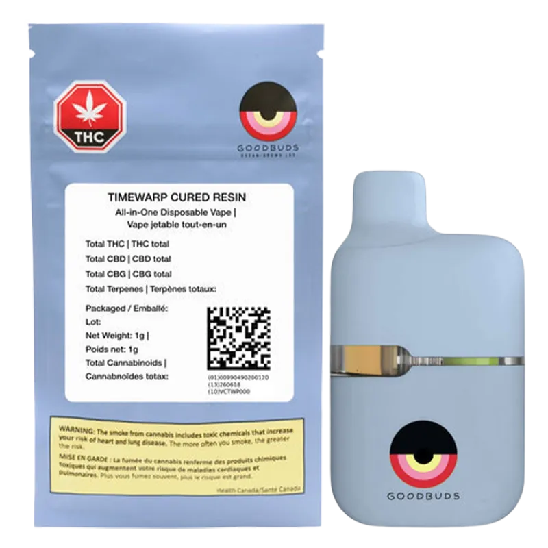 Good Buds 1 g Timewarp Cured Resin Disposable Vape Vapes