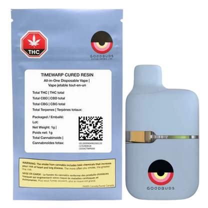 Good Buds 1 g Timewarp Cured Resin Disposable Vape Vapes