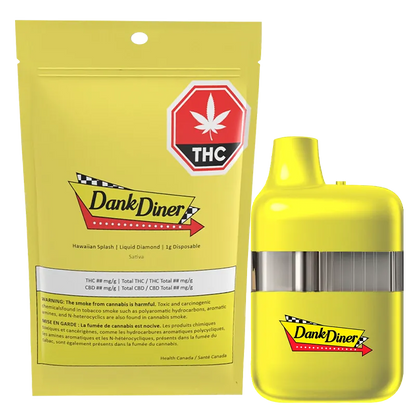 Dank Diner 1 g Hawaiian Splash Liquid Diamond Disposable Vape Vapes