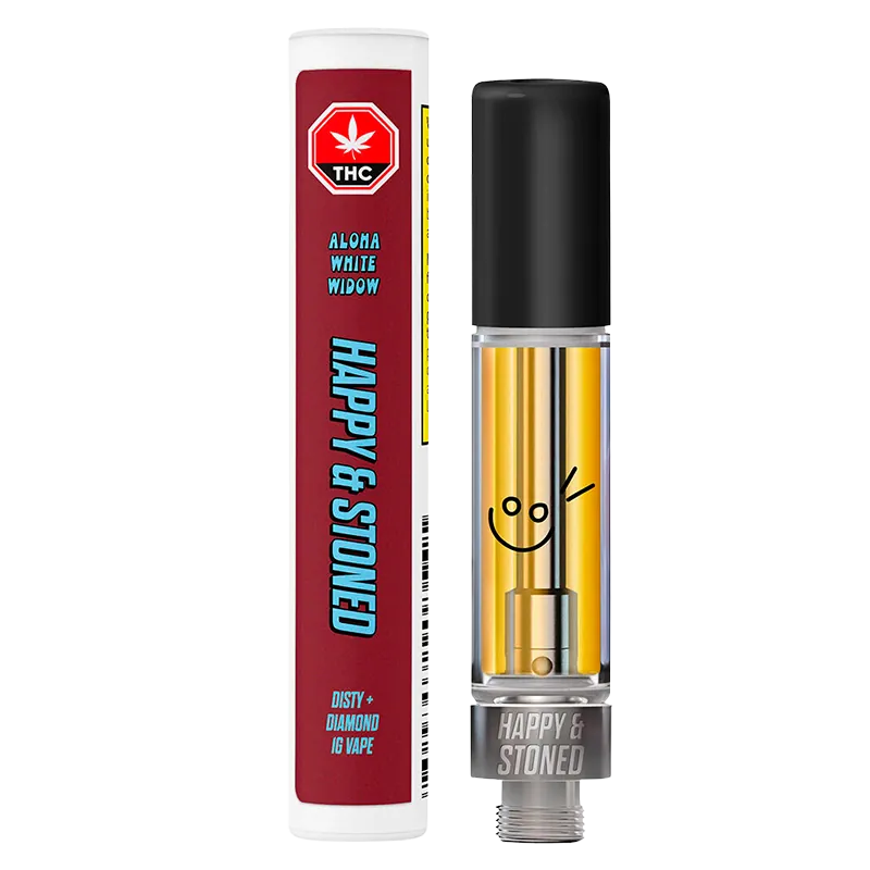 Happy & Stoned 1 g Aloha White Widow Liquid Diamond Vape Cartridge Vapes