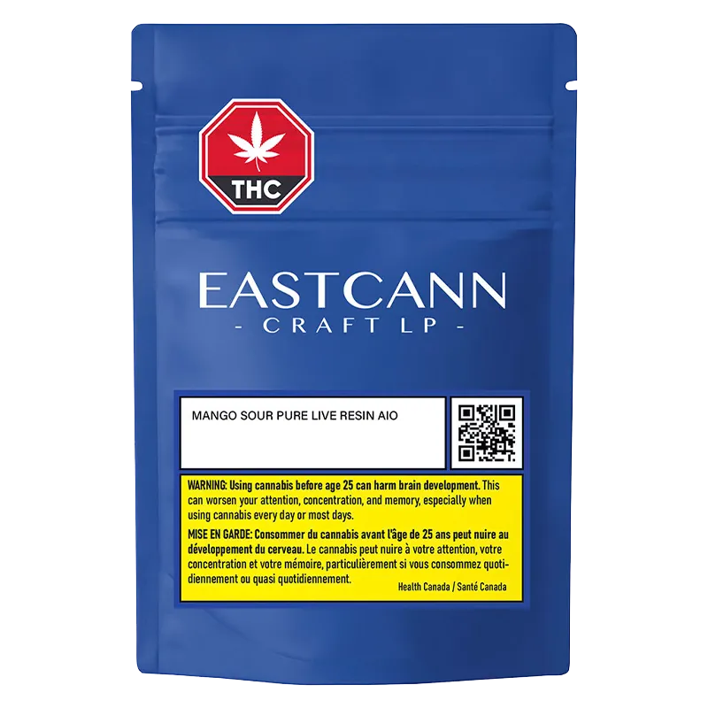 EastCann 1 g Mango Sour Pure Live Resin Disposable Vape Vapes