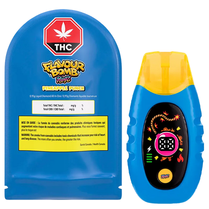 Nugz 0.95 g Flavour Bomb Pineapple Punch Liquid Diamond Disposable Vape Vapes