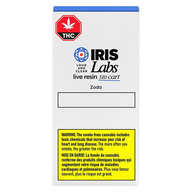 IRIS Labs 1 g ZODA Live Resin Vape Cartridge Vapes