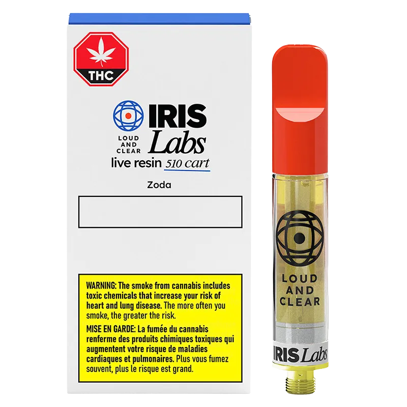 IRIS Labs 1 g ZODA Live Resin Vape Cartridge Vapes