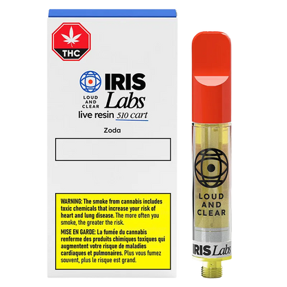 IRIS Labs 1 g ZODA Live Resin Vape Cartridge Vapes