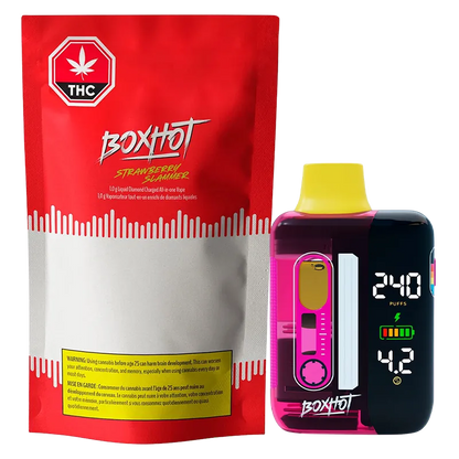 Boxhot 1 g Strawberry Slammer Charged Disposable Vape All-In-Ones