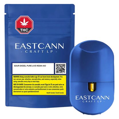 EastCann 1 g Sour Diesel Pure Live Resin Disposable Vape Vapes