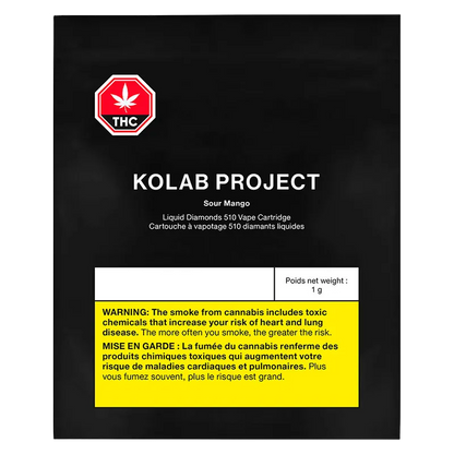 Kolab Project 1 g Sour Mango Liquid Diamonds Vape Cartridge Vapes