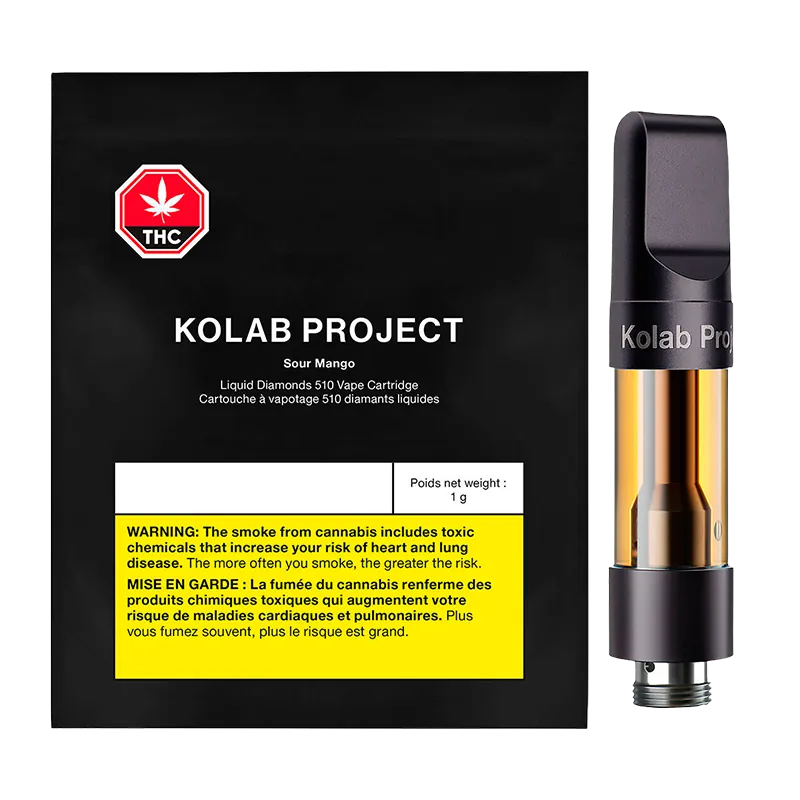 Kolab Project 1 g Sour Mango Liquid Diamonds Vape Cartridge Vapes