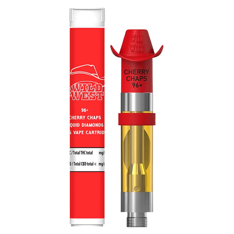 Wild West 0.95 g Cherry Chaps Liquid Diamonds Vape Cartridge Vapes