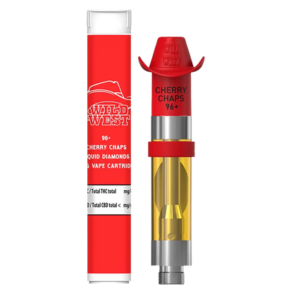 Wild West 0.95 g Cherry Chaps Liquid Diamonds Vape Cartridge Vapes