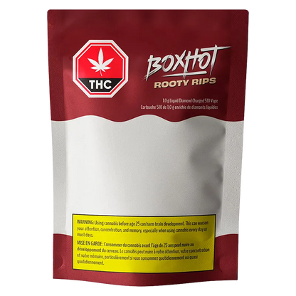 Boxhot 1 g Rooty Rips Liquid Diamond Charged Vape Cartridge Vapes