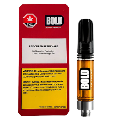 Bold 1 g RBF Cured Resin Vape Cartridge Vapes