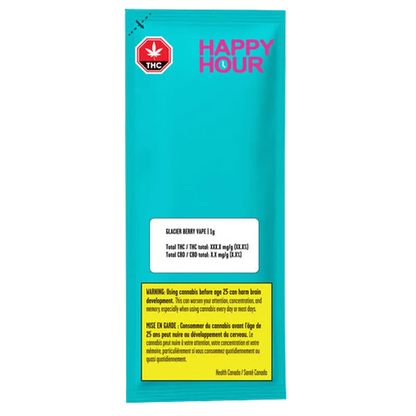 Happy Hour 1 g Glacier Berry Disposable Vape Vapes